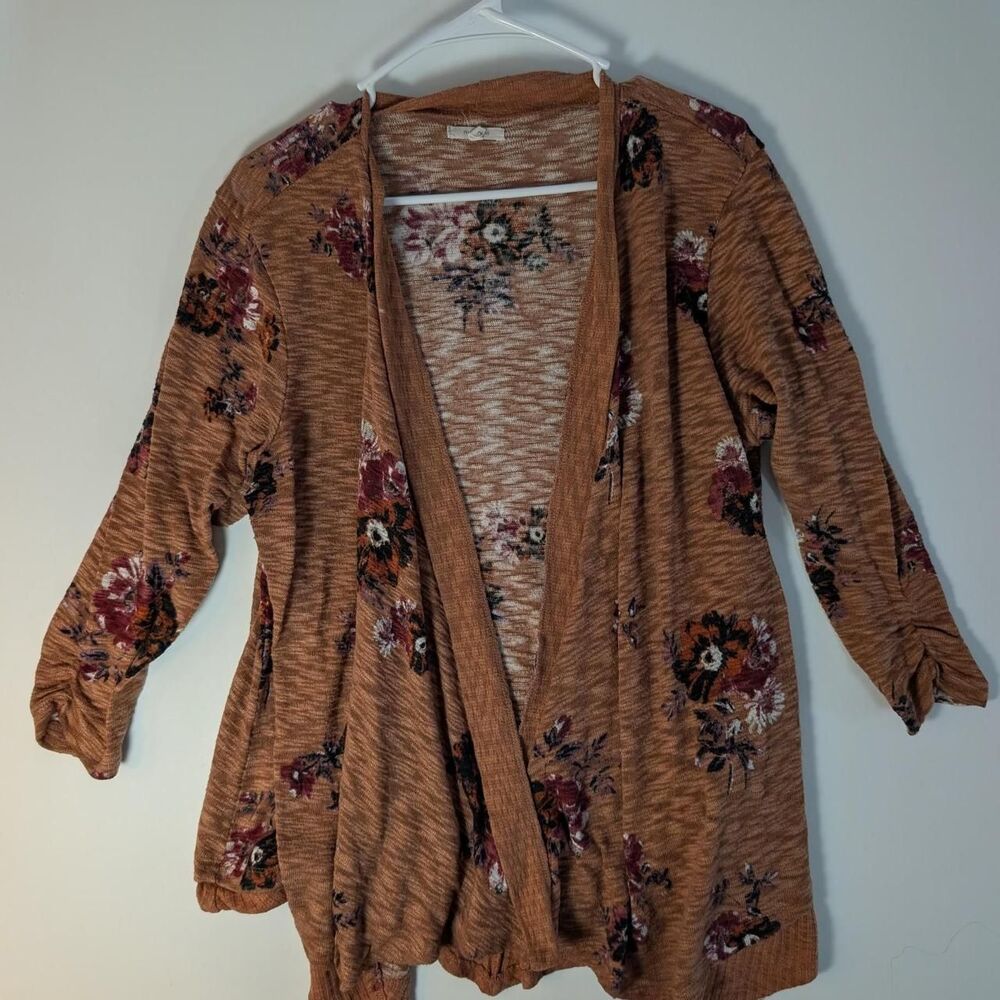 Maurices Women's Brown and Orange Cardigan